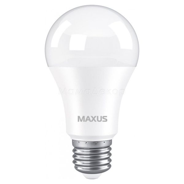 Лампа светодиодная Maxus 2-LED-776 мощностью 10W. Типоразмер — A60 с цоколем E27, температура цвета — 4100K. В наборе 2шт.
