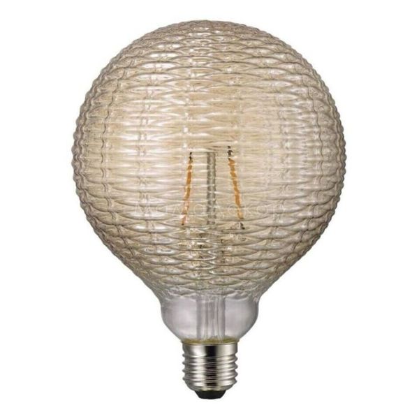 Лампа світлодіодна Nordlux 1439070 потужністю 1.5W з серії Avra. Типорозмір — G125 з цоколем E27, температура кольору — 2000K
