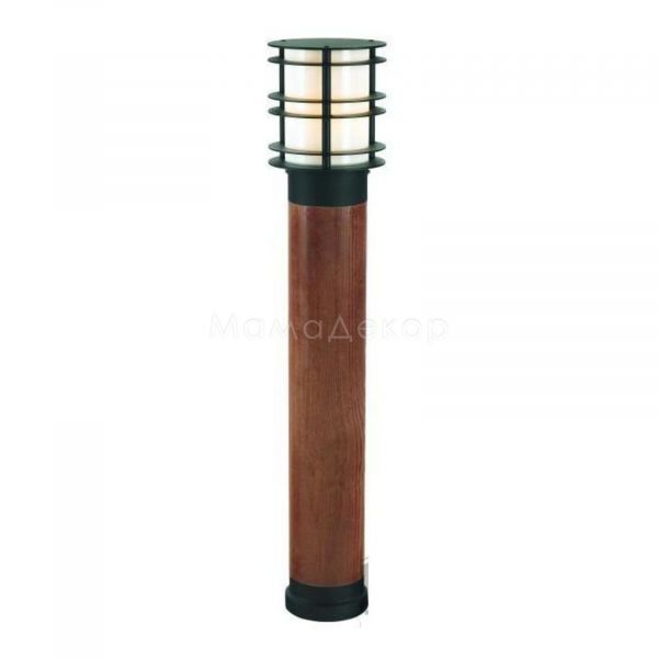 Парковый светильник Norlys 1420B Stockholm, цвет плафона — Черный, цвет основания — Коричневый