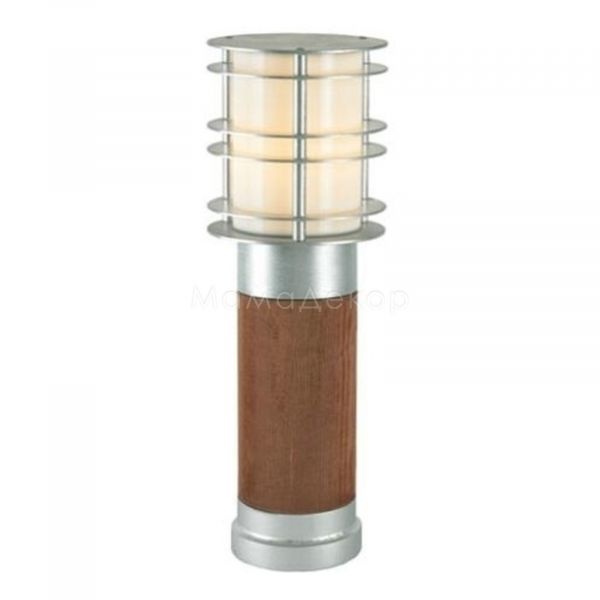 Парковый светильник Norlys 1430GA Stockholm, цвет плафона — Стальной матовый, цвет основания — Коричневый