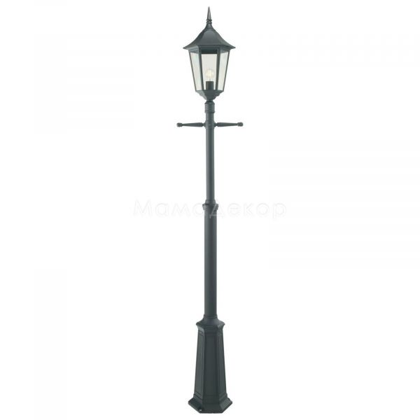 Фонарный столб Norlys 301B Modena, цвет плафона — Прозрачный, цвет основания — Черный