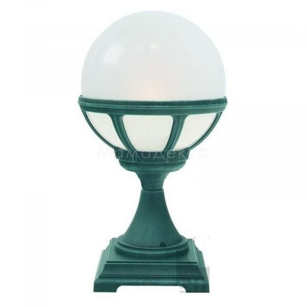 Парковый светильник Norlys 313BG Bologna, цвет плафона — Белый, цвет основания — Серый