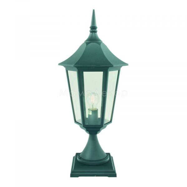 Парковый светильник Norlys 384B Modena, цвет плафона — Прозрачный, цвет основания — Черный