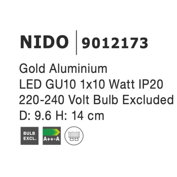 Зображення з інформацією про товар Nova Luce 9012173 Nido