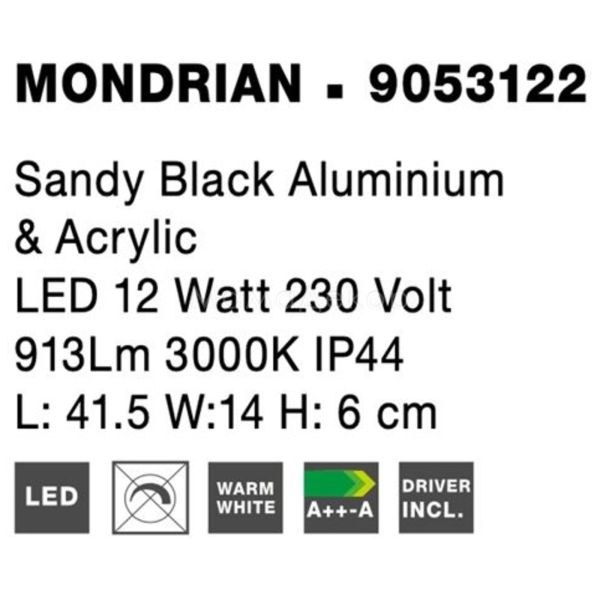 Зображення з інформацією про товар Nova Luce 9053122 Mondrian