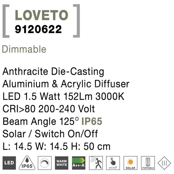 Зображення з інформацією про товар Nova Luce 9120622 Loveto