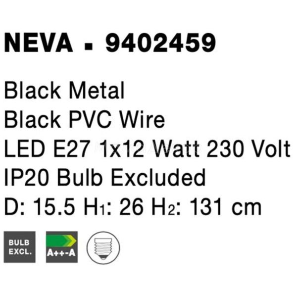 Зображення з інформацією про товар Nova Luce 9402459 Neva