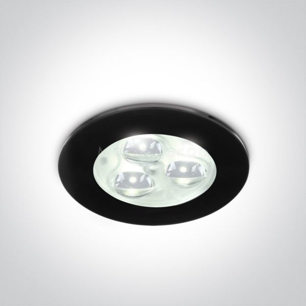 Точечный светильник One Light 10103N/B/W/35 3W LED Glass Lens Aluminium