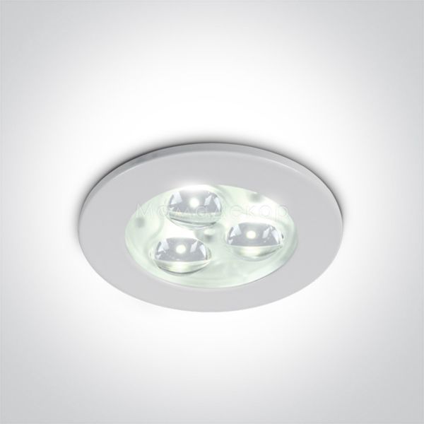 Точечный светильник One Light 10103N/W/D/35 3W LED Glass Lens Aluminium