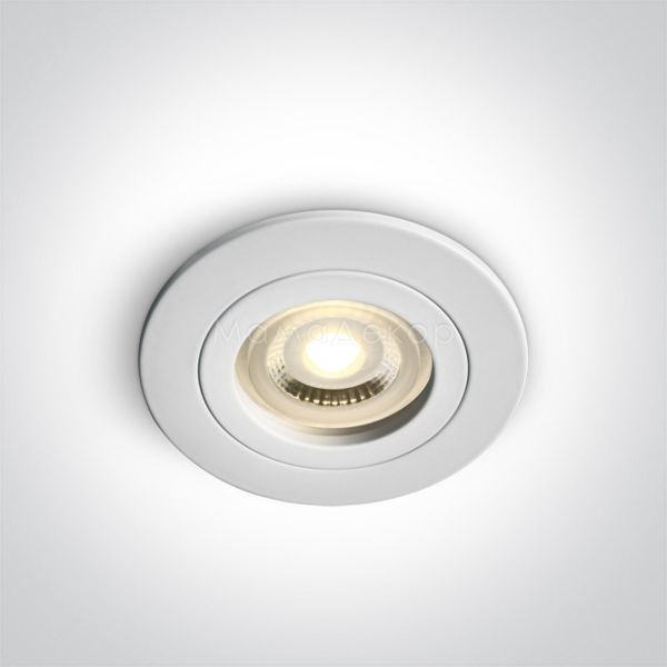 Точковий світильник One Light 10105A1/W The Dual Ring Range Aluminium