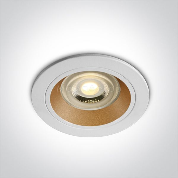 Точечный светильник One Light 10105ALG/W/BS Recessed Spots Fixed