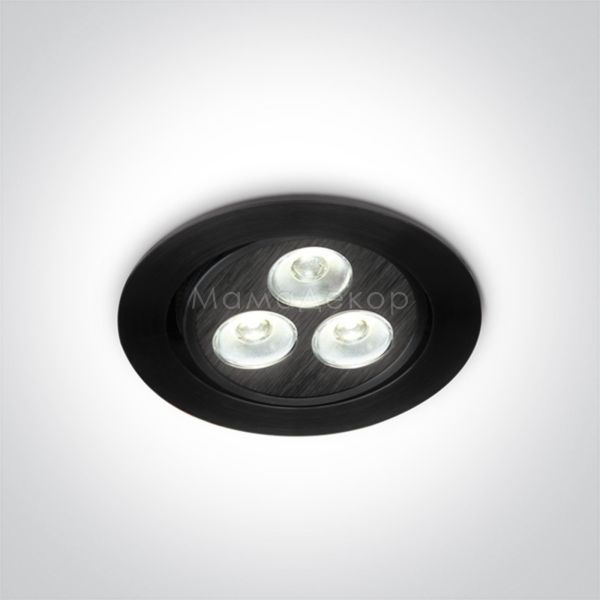 Точечный светильник One Light 11103LB/D/35 The 3xLED Round Spots Aluminium