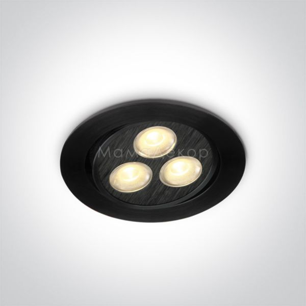 Точечный светильник One Light 11103LB/W/35 The 3xLED Round Spots Aluminium