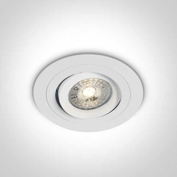 Точечный светильник One Light 11105ABGL/W The Dual Ring Range Aluminium