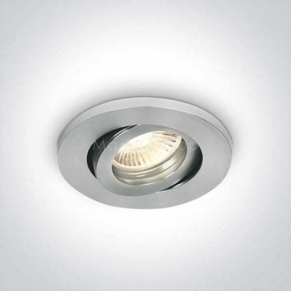 Точечный светильник One Light 11105AC/AL The Dual Ring Range Natural Aluminium