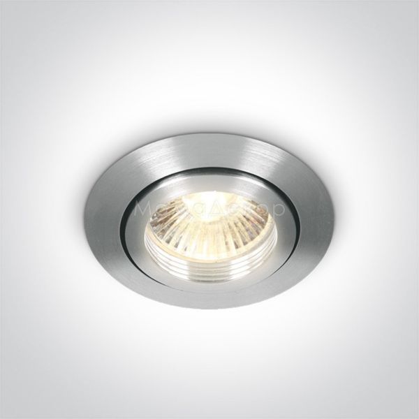 Точечный светильник One Light 11105AL/AL The Dual Ring Range Natural Aluminium