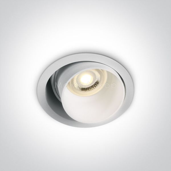 Точечный светильник One Light 11105D8/W The Dark Light Tube Range Aluminium