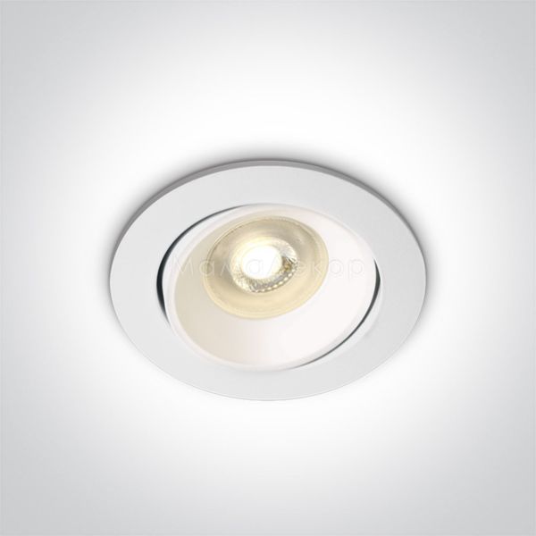 Точковий світильник One Light 11105UA/W Round Retro Range GU10 Aluminium Round