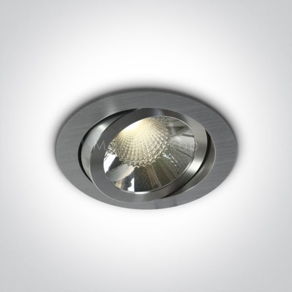 Точковий світильник One Light 11106A/AL/W The COB Round Spots Aluminium