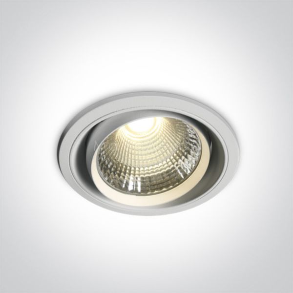 Точечный светильник One Light 11150B/W/W The COB Round Downlights Die cast