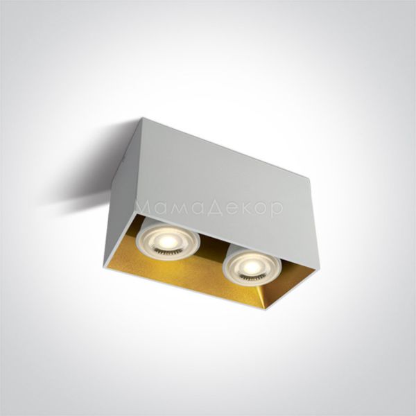 Точечный светильник One Light 12205TA/W GU10 Decorative Square Cylinders Aluminium