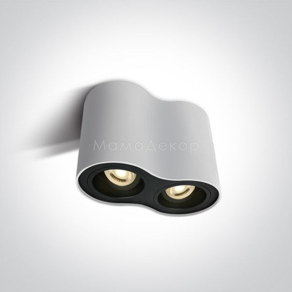 Точковий світильник One Light 12205Y/W GU10 Adjustable Cylinders Aluminium