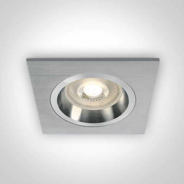 Точечный светильник One Light 50105ALG/AL The Dark Light Dual Ring Range Aluminium