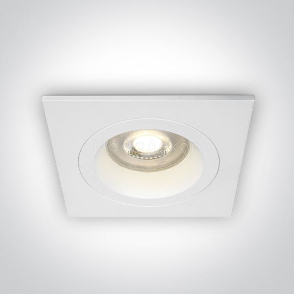 Точковий світильник One Light 50105ALG/W The Dark Light Dual Ring Range Aluminium