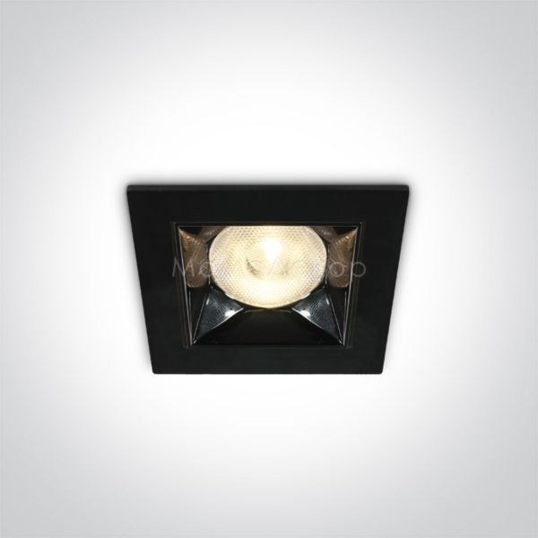Точковий світильник One Light 50106B/B/W Mirror Square Boxes
