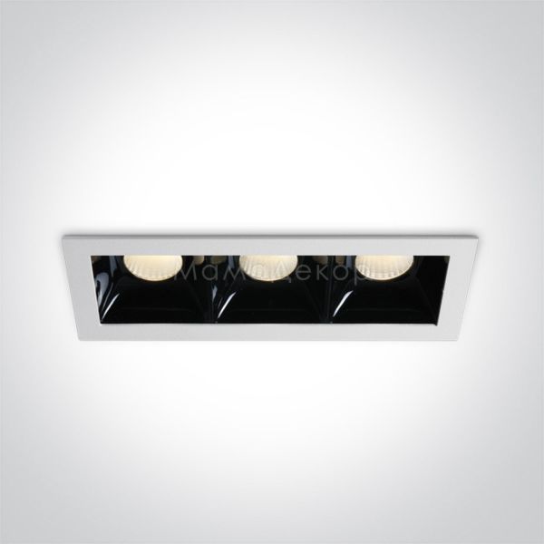Точковий світильник One Light 50307B/W/W Medium Shop Square Boxes Aluminium + steel