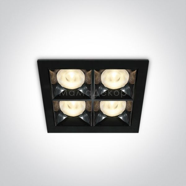 Точечный светильник One Light 50406B/B/W Mirror Square Boxes