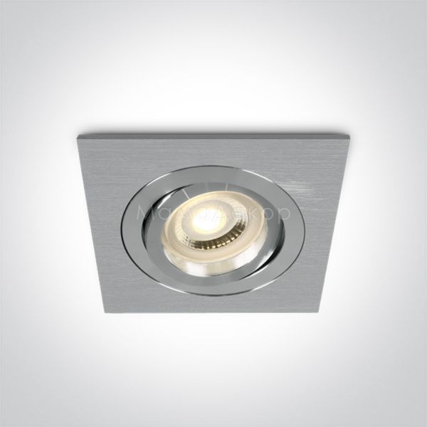 Точечный светильник One Light 51105ABG/AL The Dual Ring GU10 Range Aluminium