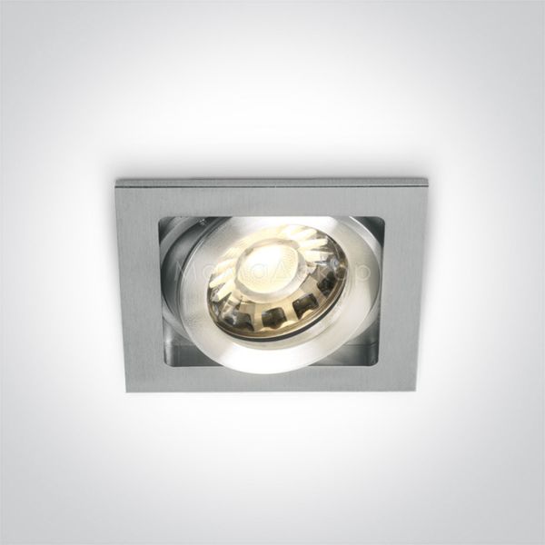Точечный светильник One Light 51105B/AL Natural Aluminium Square