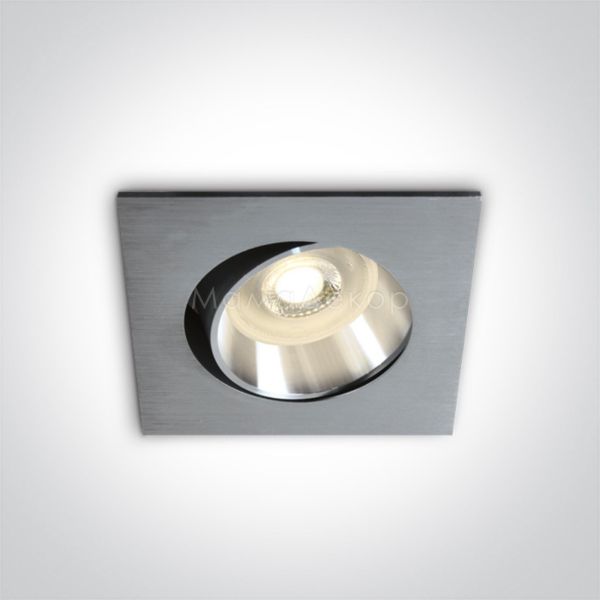 Точковий світильник One Light 51105B1/AL The Square Clip In Range Aluminium