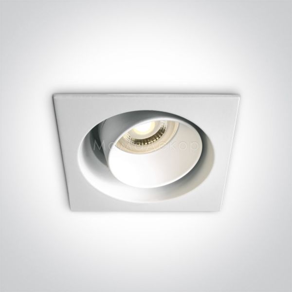 Точковий світильник One Light 51105D5/W The Dark Light Tube Range Aluminium