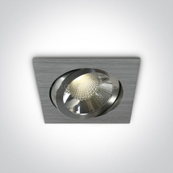 Точковий світильник One Light 51106A/AL/W The COB Square Spots Aluminium