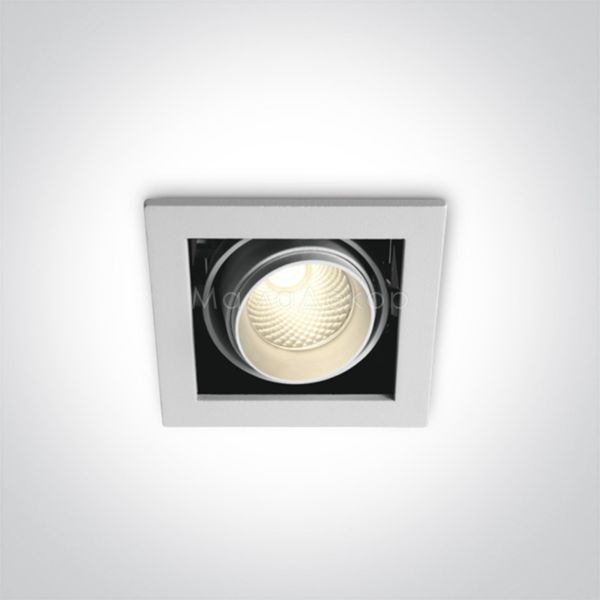 Точечный светильник One Light 51109B/W/W The COB Square Downlights Die cast