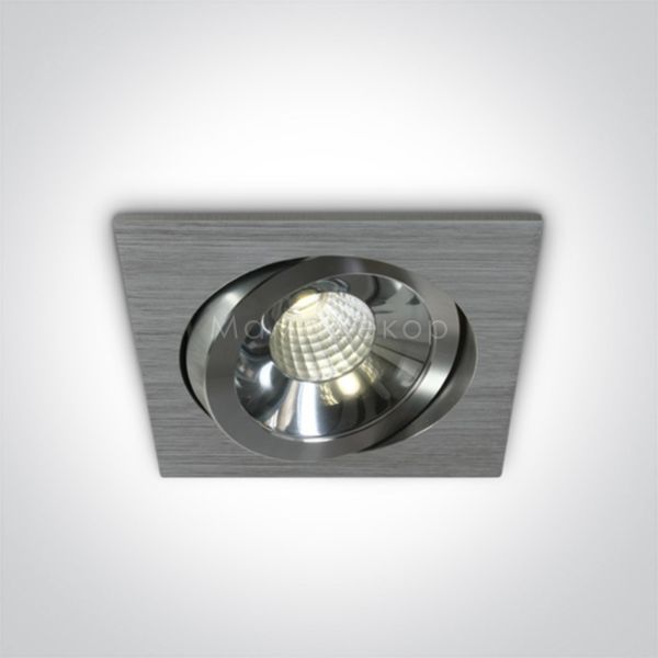 Точковий світильник One Light 51110A/AL/C The COB Square Spots Aluminium