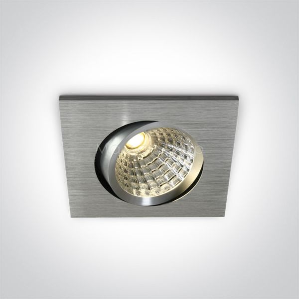 Точечный светильник One Light 51110AB/W Aluminium R111 Square