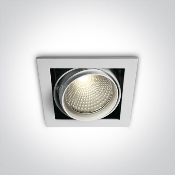 Точечный светильник One Light 51120B/W/C The COB Square Downlights Die cast