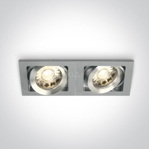 Точковий світильник One Light 51205B/AL Natural Aluminium Square