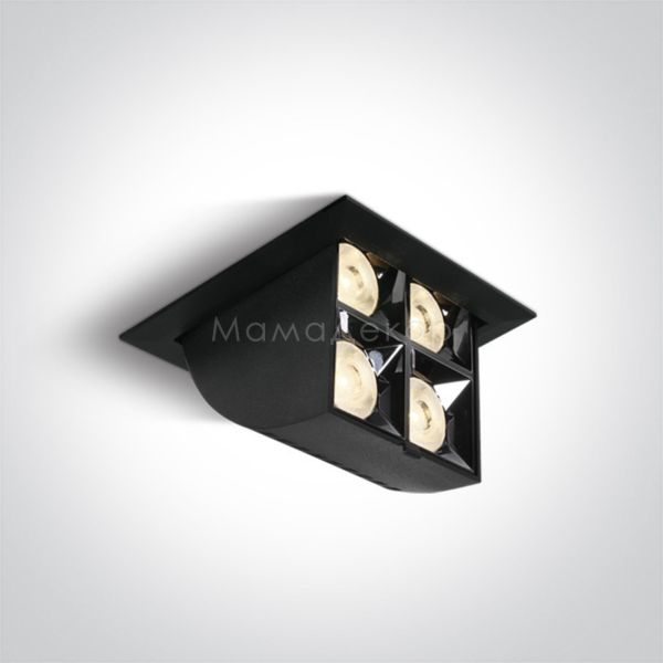 Точковий світильник One Light 51406B/B/W Mirror Adjustable Boxes