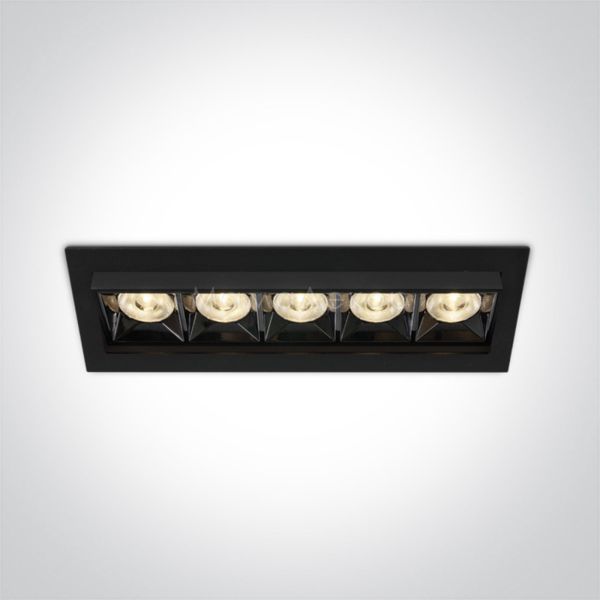 Точковий світильник One Light 51506B/B/W Mirror Adjustable Boxes