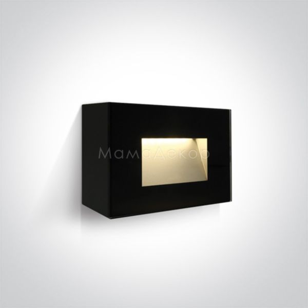 Настінний світильник One Light 67076/B/W The Glass Face Wall Lights Dark Light