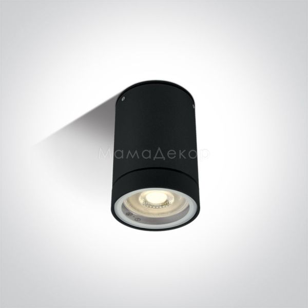 Точечный светильник One Light 67130C/B GU10 Outdoor Cylinder Black