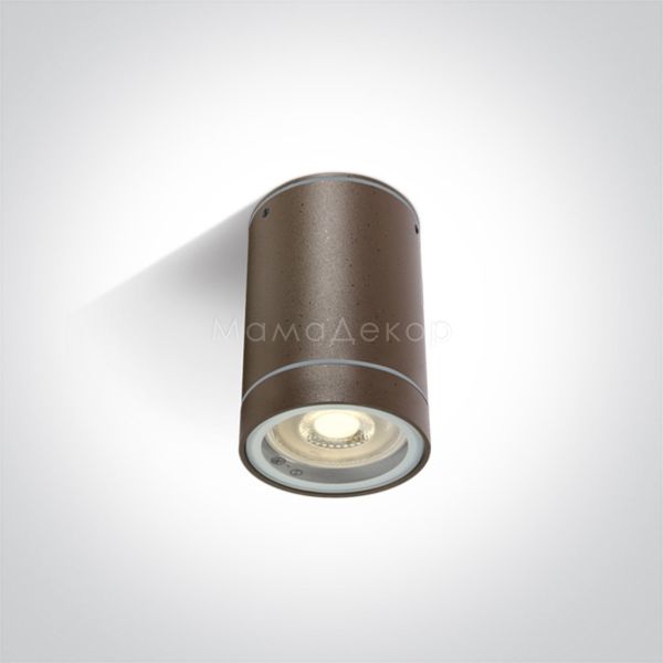 Точечный светильник One Light 67130C/BR GU10 Outdoor Cylinder Rust Brown