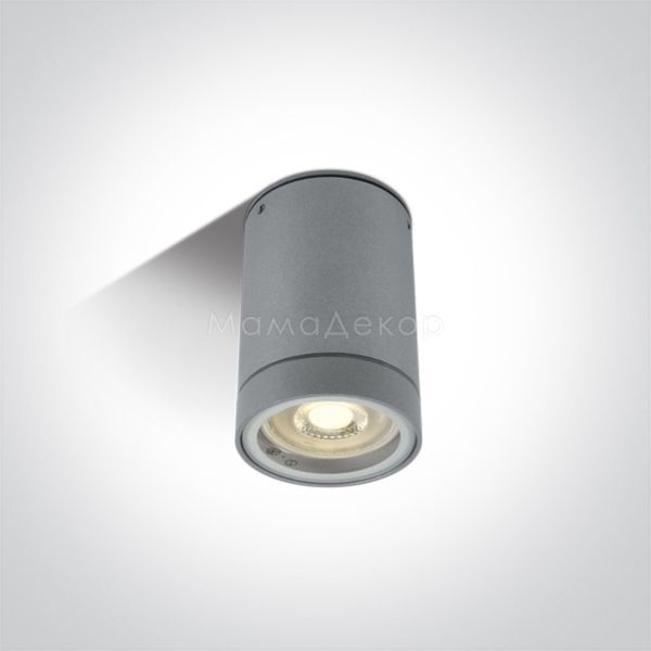 Точечный светильник One Light 67130C/G GU10 Outdoor Cylinder Grey