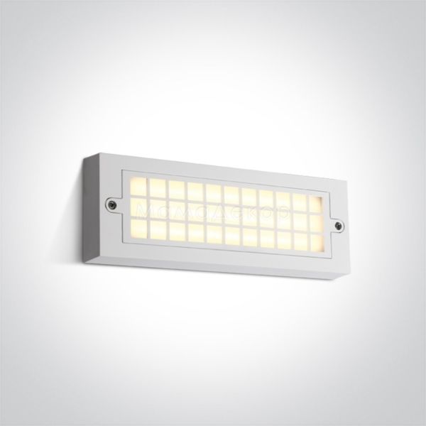 Настінний світильник One Light 67502C/W/W Outdoor Wall Bricks ABS+PC