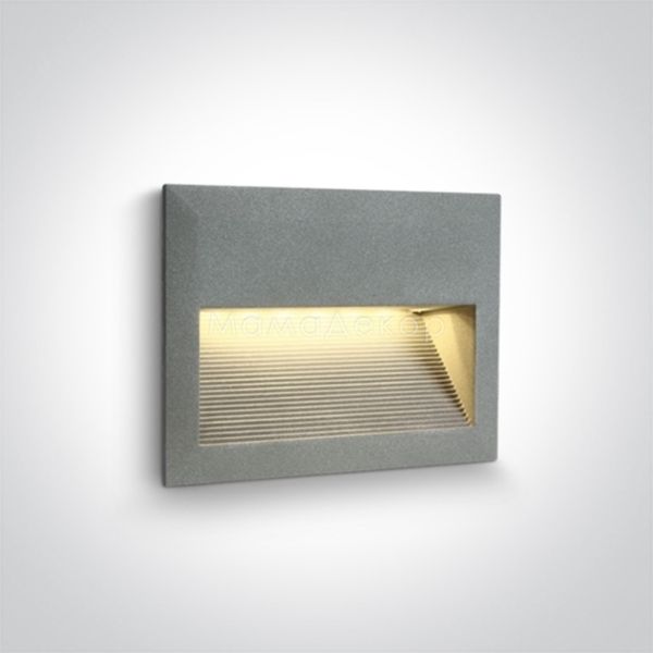 Настінний світильник One Light 68016/G/W Outdoor Dark Light Wall Recessed Die cast