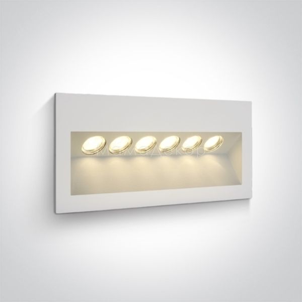 Настенный светильник One Light 68050/W/W Outdoor Wall Recessed Die Cast